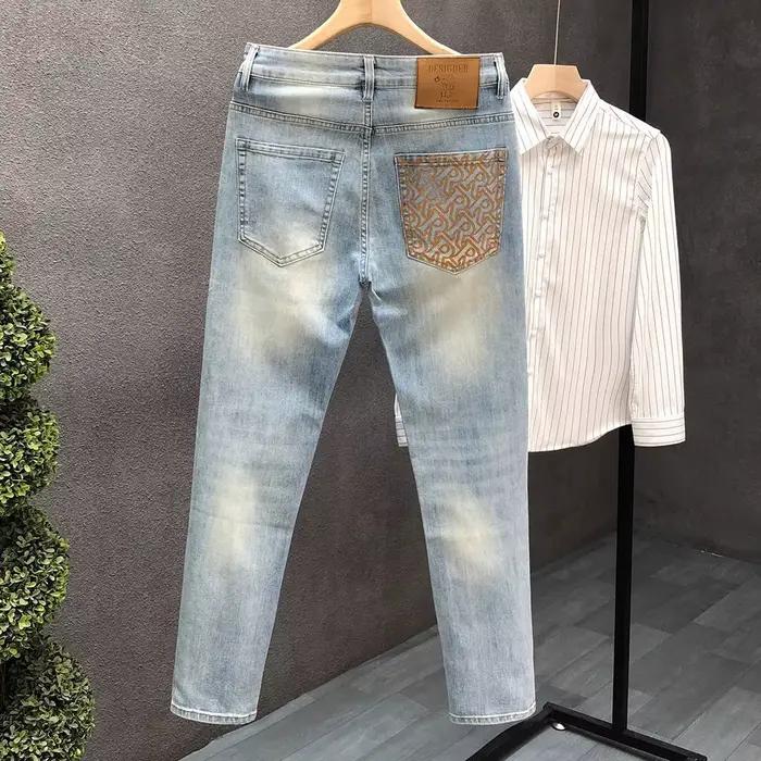 Jean Simple pour hommes, pantalon à jambes droites, tendance, nouvelle collection printemps et été 2