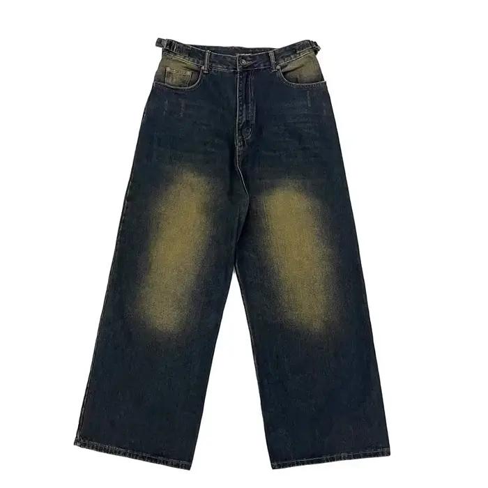 REDDACHiC grande taille vert lavage hommes baril Baggy jean Y2k rétro taille réglable décontracté la