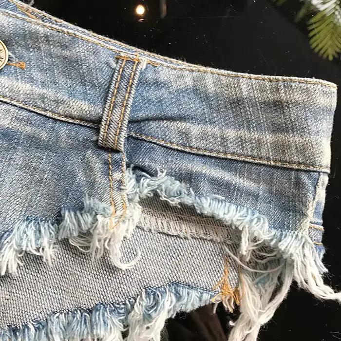 Short en Denim Sexy pour femmes, taille basse, bas de Bikini, string, nouvelle collection 2026