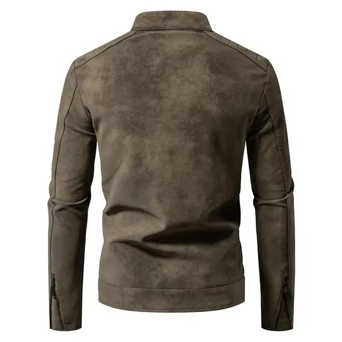 Veste en cuir pour homme coupe-vent printemps automne hiver, nouvelle veste en cuir décontractée rét