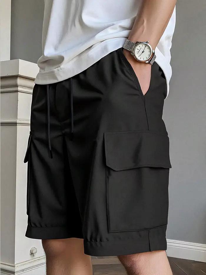 Shorts cargo décontractés pour hommes — Tissu tissé non extensible | Doux et confortable | Desig