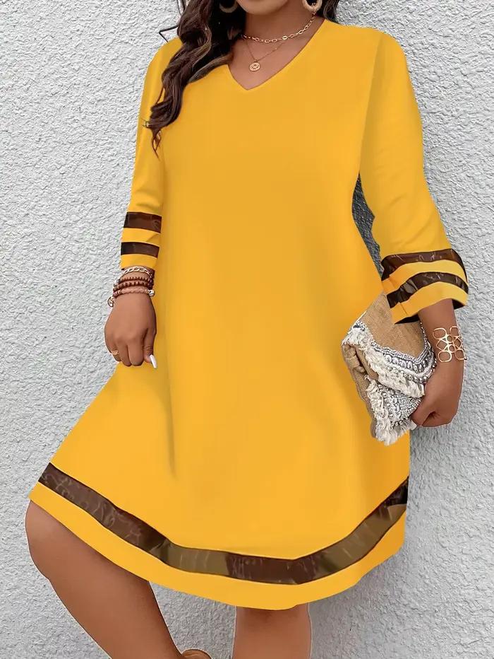 Grande taille mode femmes élégantes robe ample tenue décontractée femmes robe nouveau tempérament