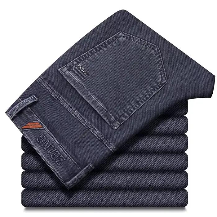 Jean gris pour homme – Nouvelle collection printemps-automne – Pantalon décontracté élastique coupe