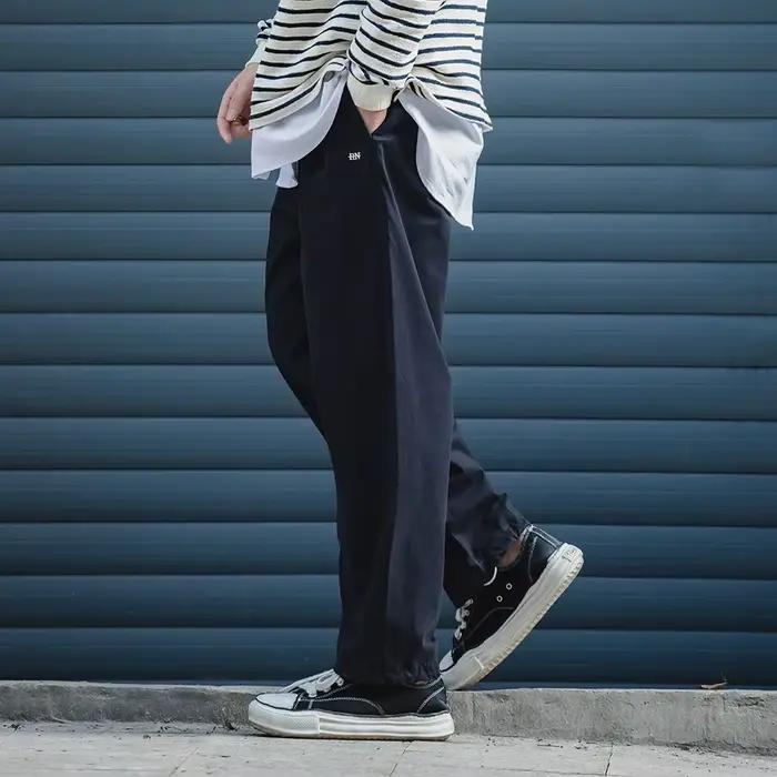Maden Vintage homme kaki pantalon facile décontracté taille élastique pantalon droit skateboard surv