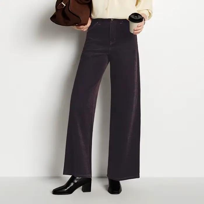 Semir jean femmes Maillard flocé pantalons longs Style Cool 2025 nouveau hiver doublé polaire ample