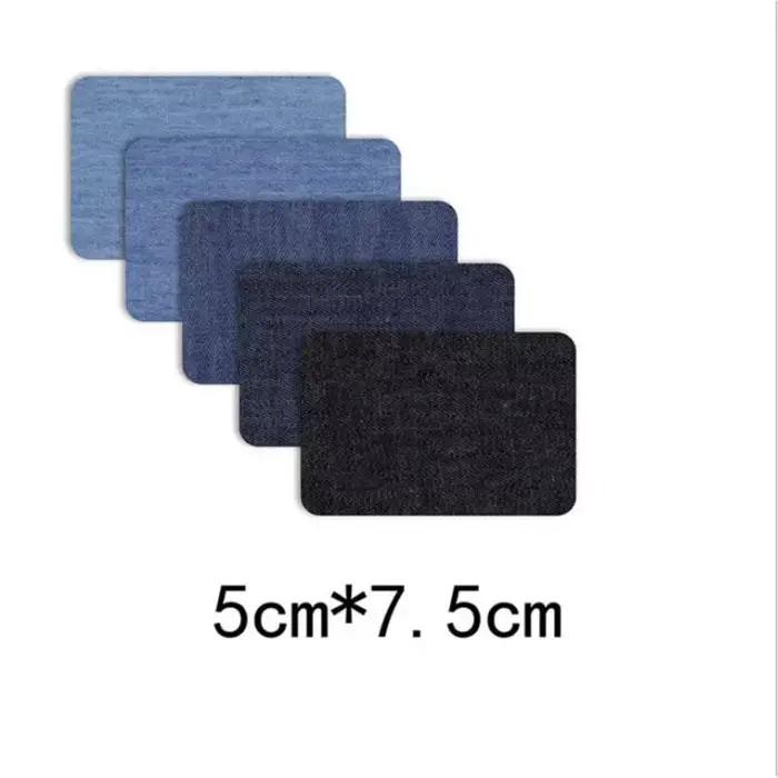 Nouveaux patchs en jean thermocollants DIY pour la réparation des coudes de pantalons en jean, badge
