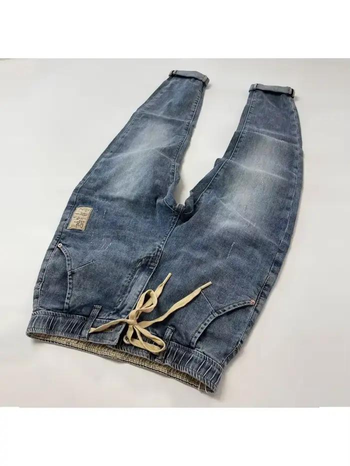 Nouveau Jean Homme Été 2024 – Coupe Droite en Coton Extensible, Style Décontracté, Denim Tendance, P
