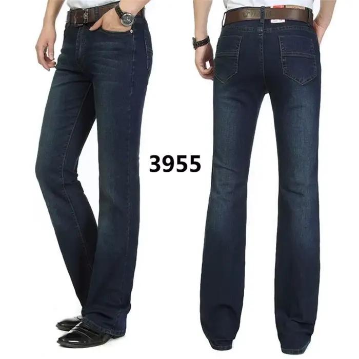 Pantalon en denim fond de cloche pour homme, jean slim coupe botte, décontracté et élégant, vêtement d'affaires décontracté, occasion quotidienne et spéciale