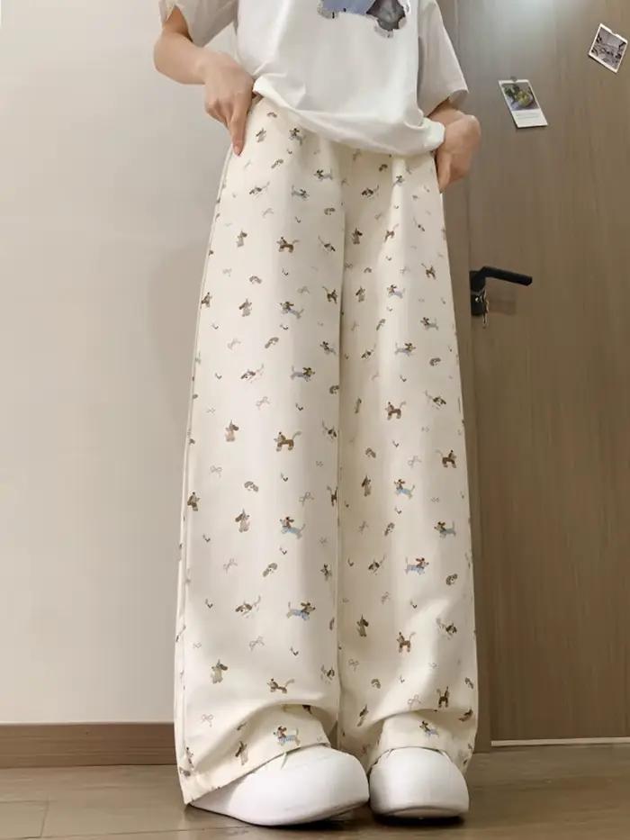 Nouveau pantalon large pour femme