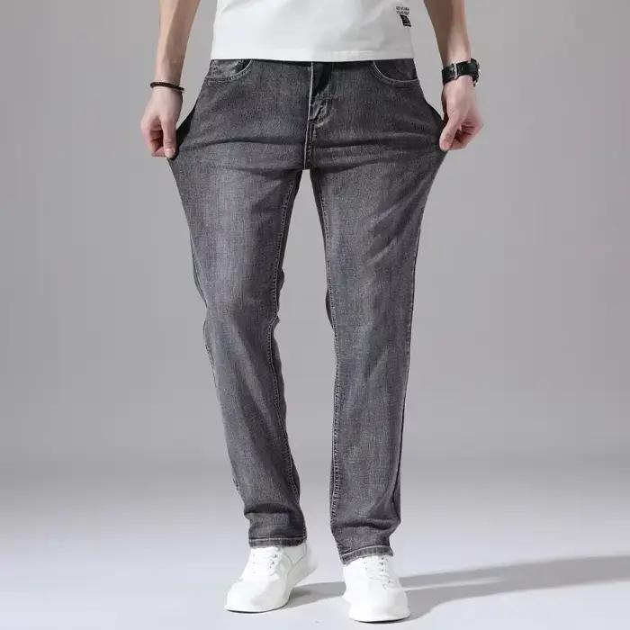 Jean en coton extensible pour hommes