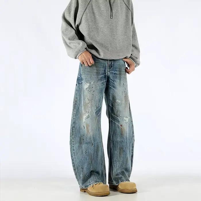 Jean Baggy déchiré pour hommes