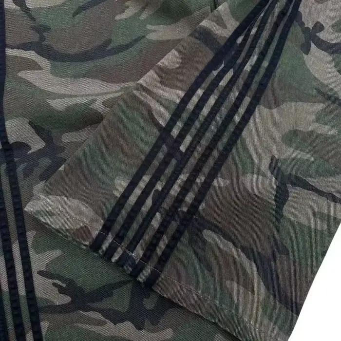 Jeans baggy Y2K rétro homme camouflage brodé rayé Harajuku pantalon survêtement femmes hip hop streetwear camo jambe large denim pantalon toutes saisons style décontracté