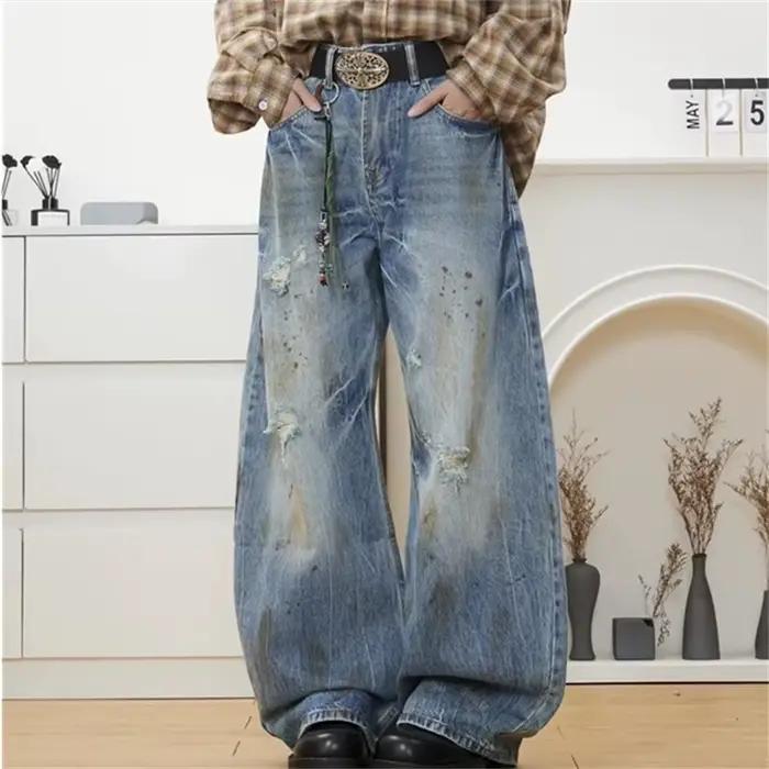 Jean Baggy déchiré pour hommes