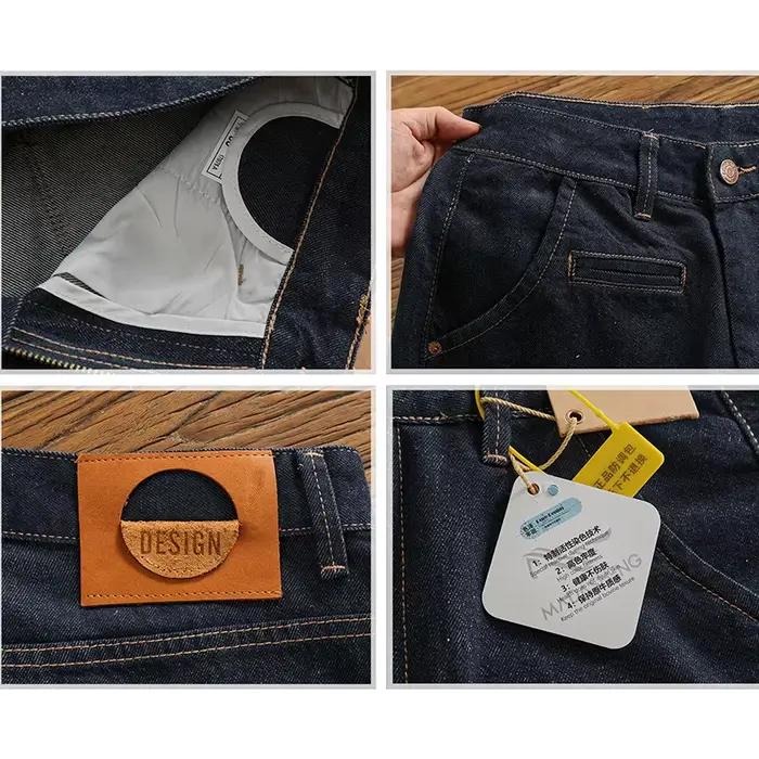 Pantalon en Denim Délavé pour Homme