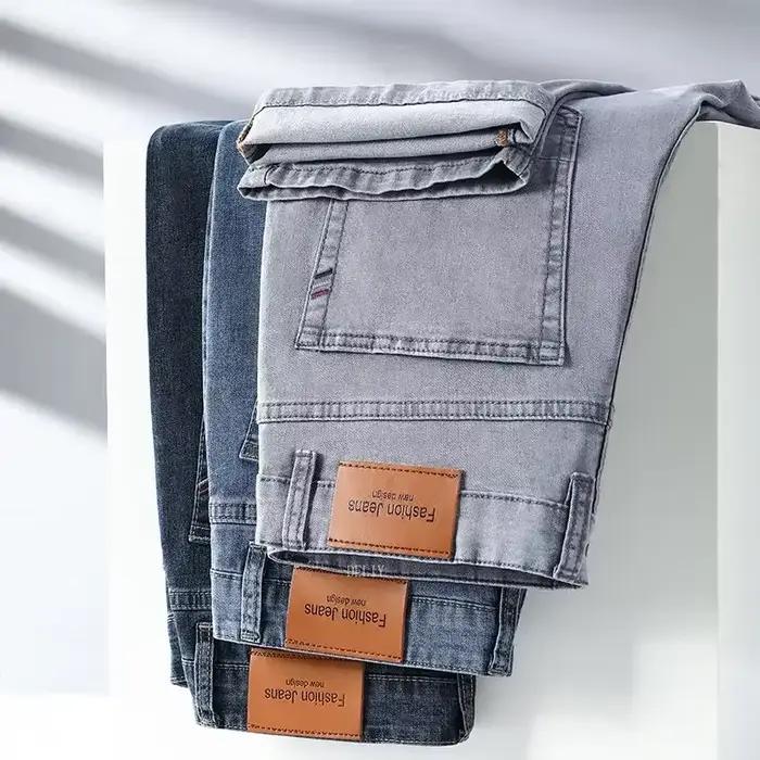 Jean en denim stretch de coton pour homme