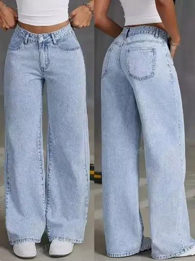 Les nouveaux jeans croisés pour femmes de 2025 sont des pantalons longs taille haute