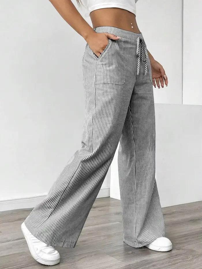 Nouveau pantalon rayé 2026 décontracté et polyvalent