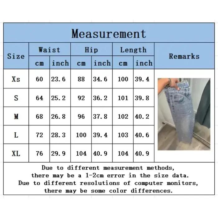 Jeans en denim délavé taille haute décontracté pour femmes