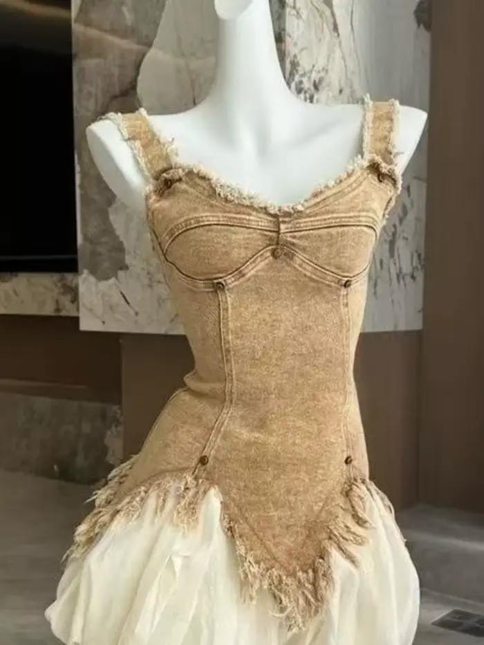 Jean Vintage Délavé Y2K pour Femme