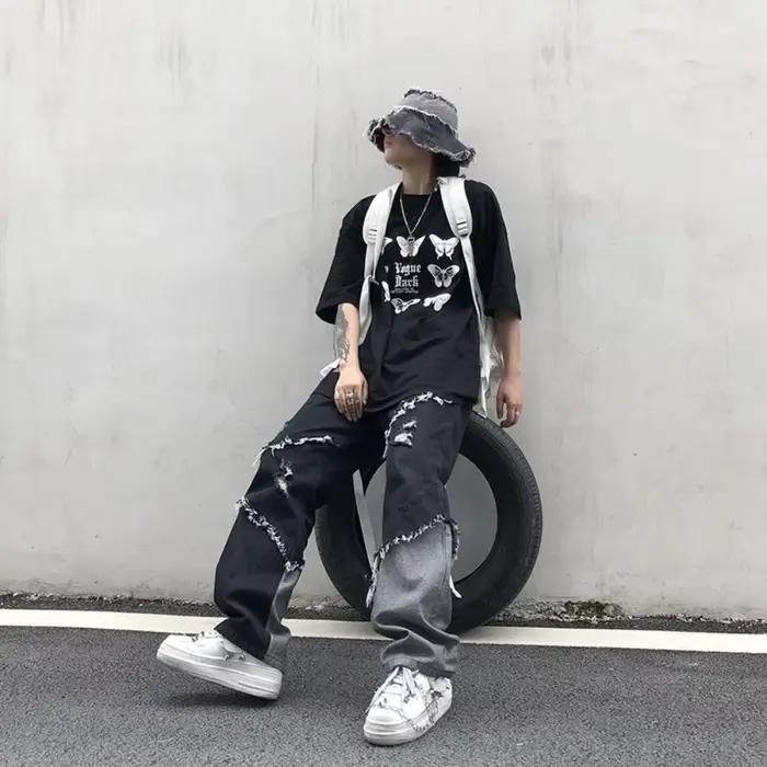 Pantalon en denim High Street pour homme