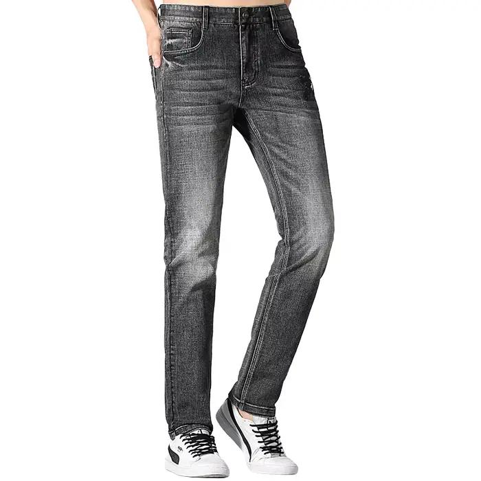 1New hommes hiver jean Bruce & Shark jambe droite gris