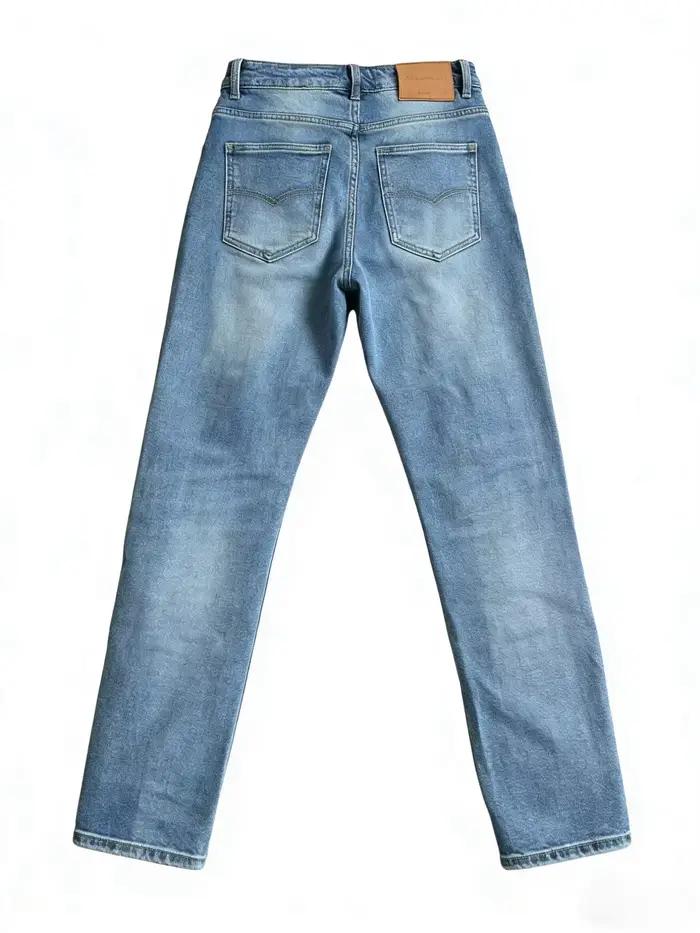 Jeans droits bleu clair tendance pour hommes