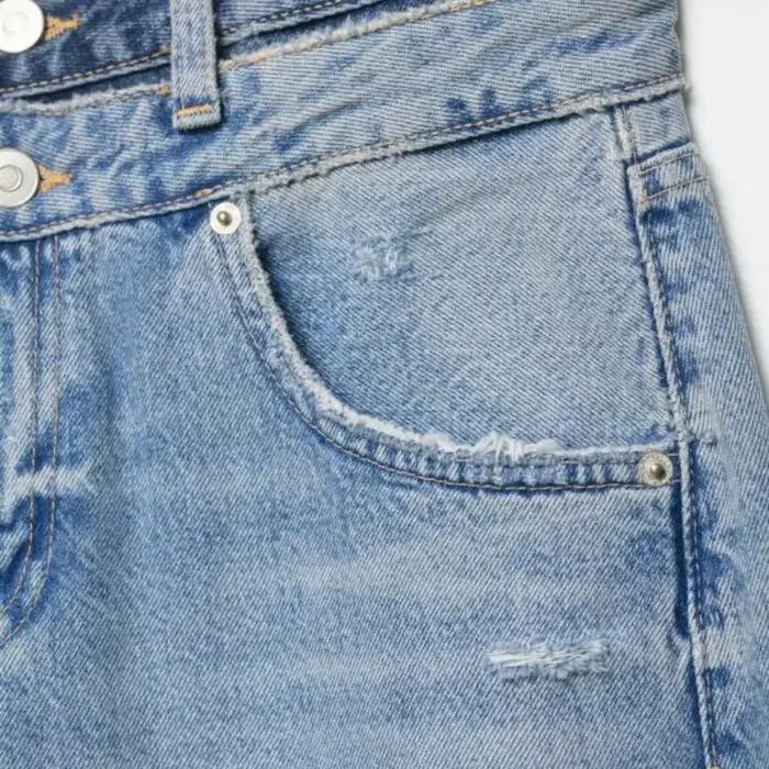 Nouvelle Collection 2026 – Jean Femme Double Ceinture Effet Vieilli Y2K Grunge Délavé Coupe Large Streetwear Printemps