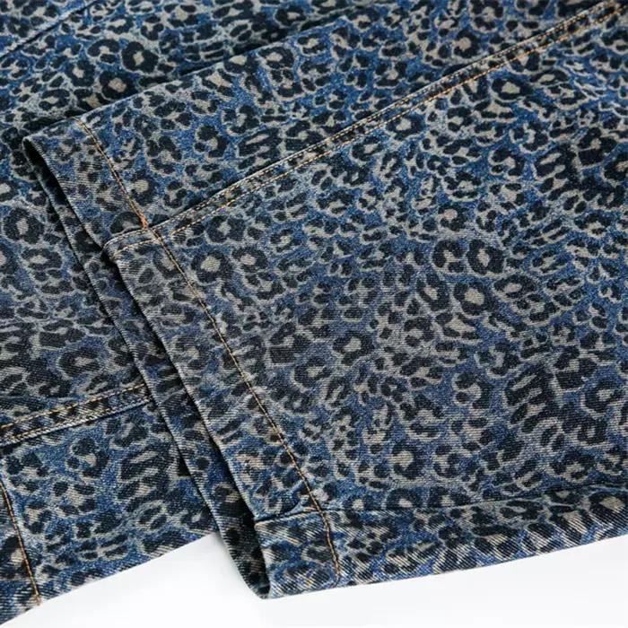 Jean Baggy léopard pour hommes