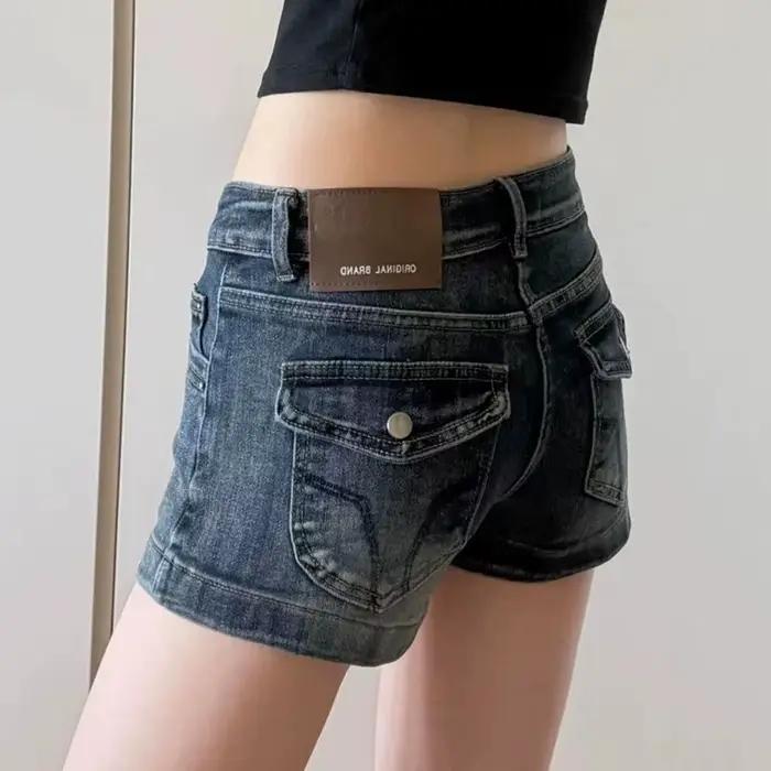 Shorts en jean rétro style américain Y2K pour femme