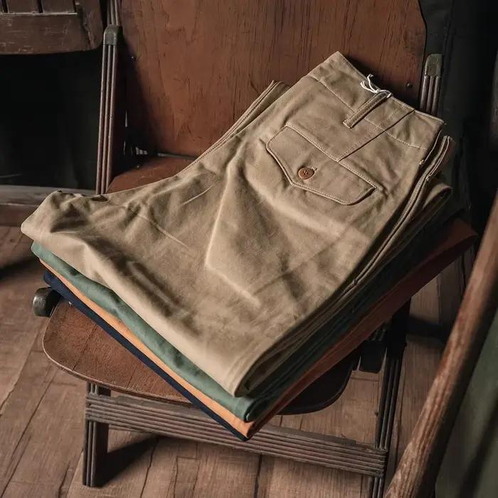 Bronson-Pantalon Ch37d'Officier en Coton Sergé