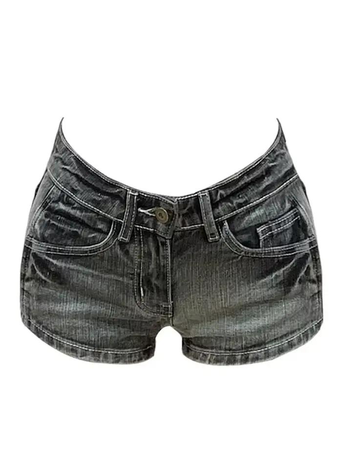 Harajuku femmes jean Shorts y2k Grunge Vintage streetwear plage jorts vêtements 2000s Denim pantalons chauds japonais 2025 été