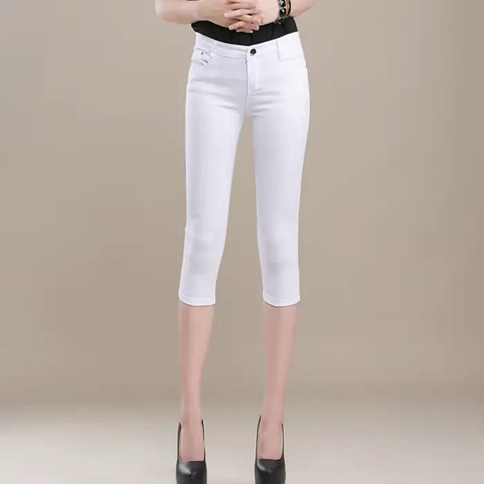 Pantalon d'été longueur mollet pour femme