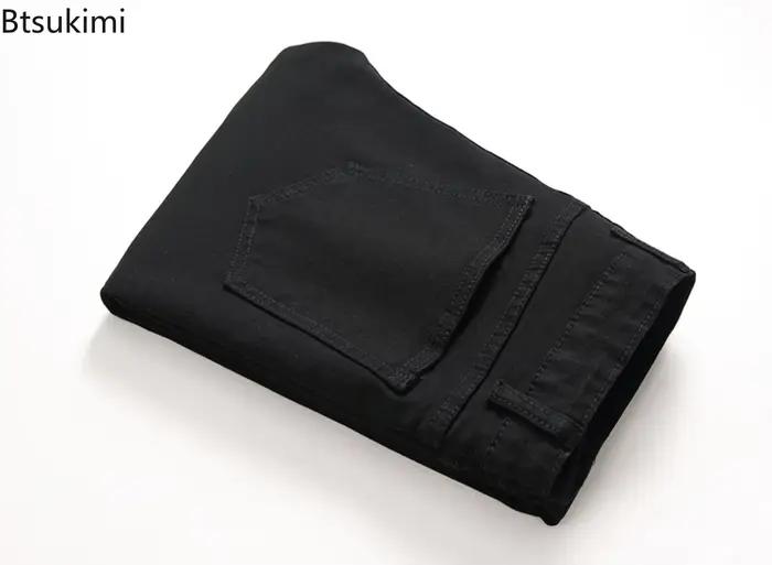 Classique hommes jean mode solide tout Match Stretch Denim pantalon Hip Hop Streetwear mâle décontracté mince