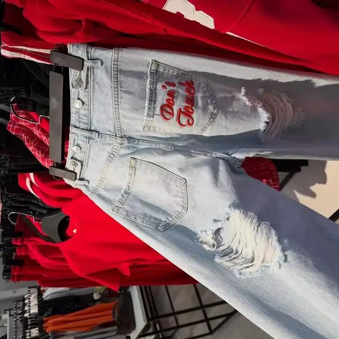 Jean en denim Y2K pour femme