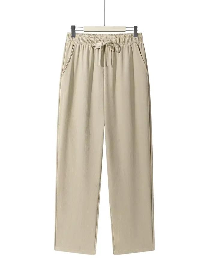 Pantalon droit décontracté pour hommes