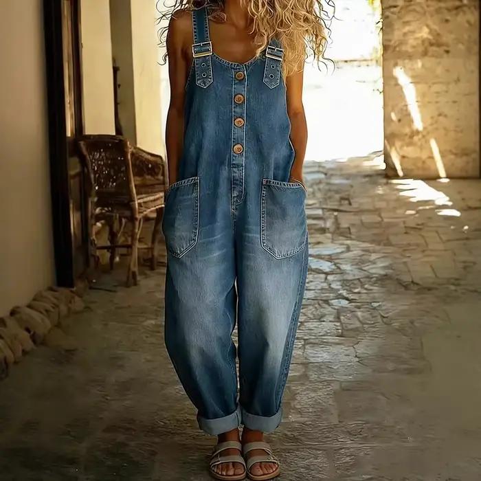 Combinaisons et salopettes en jean rétro pour femmes