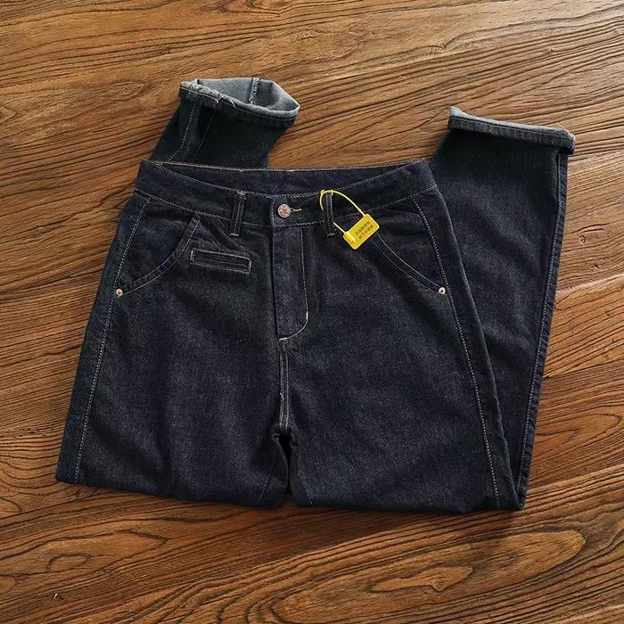 Pantalon en Denim Délavé pour Homme