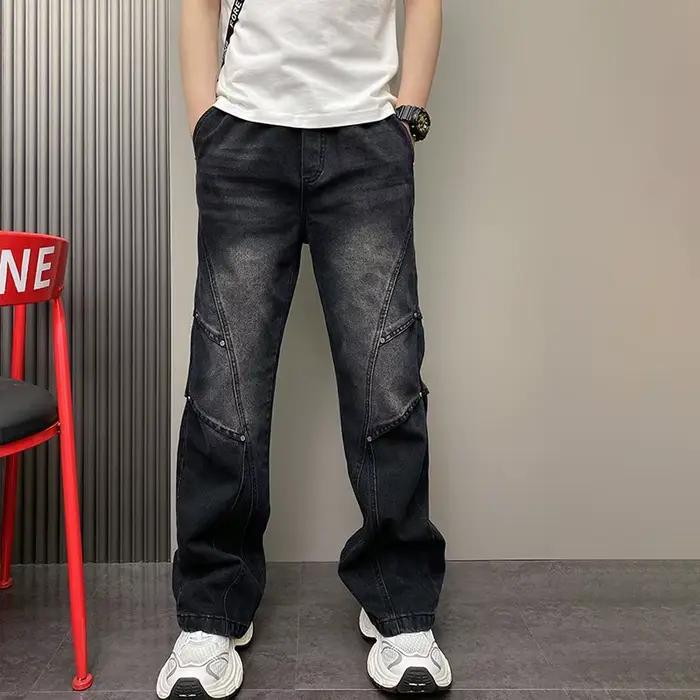 Pantalon ample coréen Haren à jambe droite