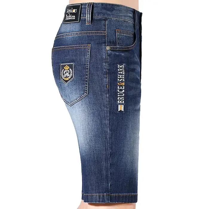 Bruce & Shlavabo-Short en denim bleu pour homme