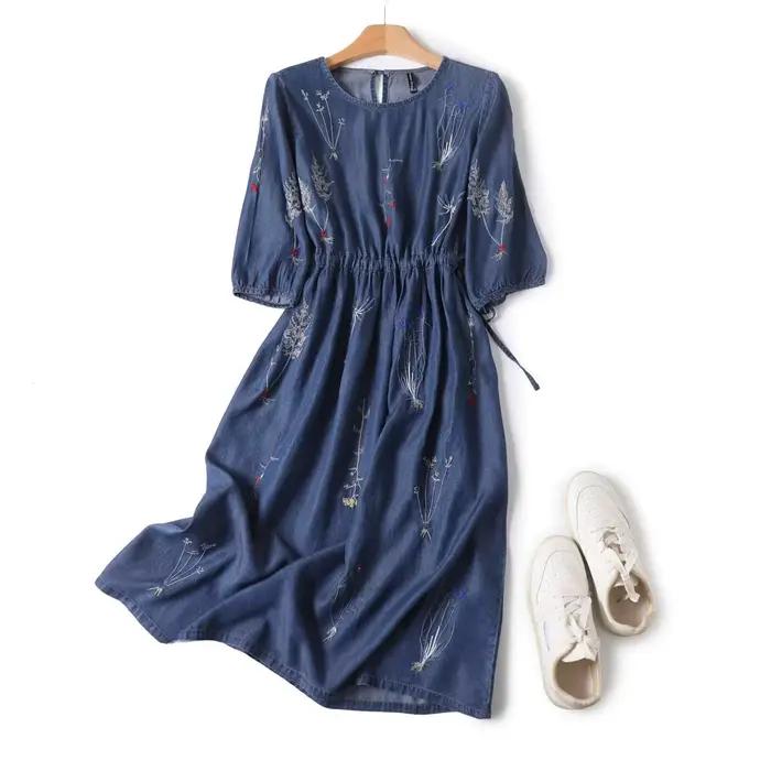 Robe en jean bohème pour femmes
