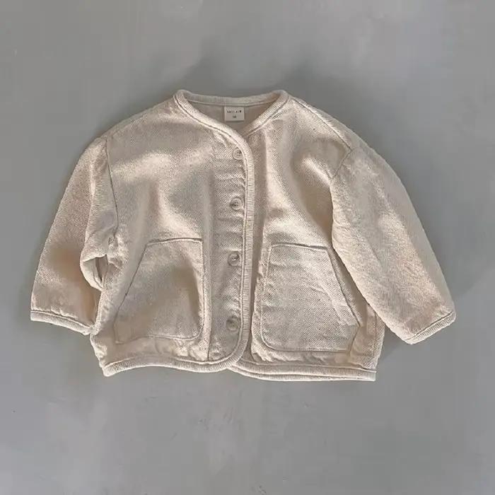 Veste en denim en coton pour bébé garçon et fille