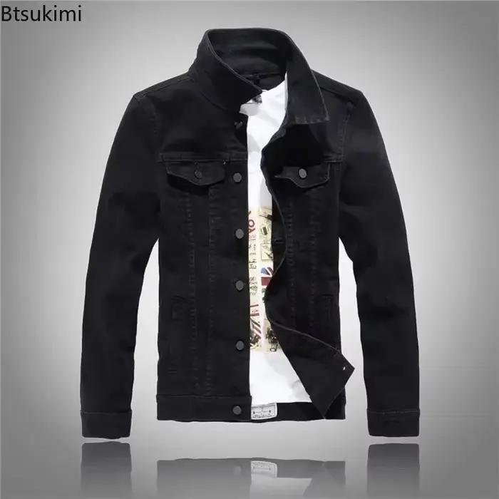 2026 hommes Denim Jeans manteaux veste printemps automne