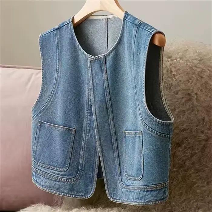Gilet en jean pour femme