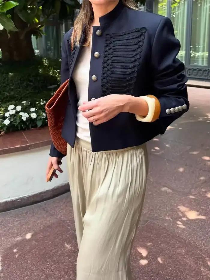 Vestes Chic à simple boutonnage pour femmes
