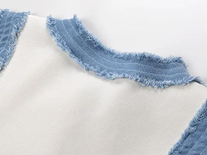 Robe en jean sans manches