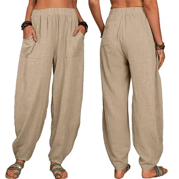 Pantalon Harem Confortable et Ample pour Femme