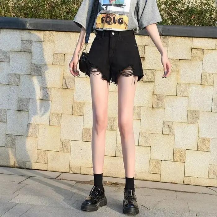 Shorts en jean extensibles tendance pour femme