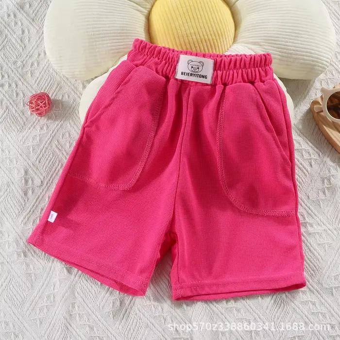Shorts d'été couleur bonbon pour garçons