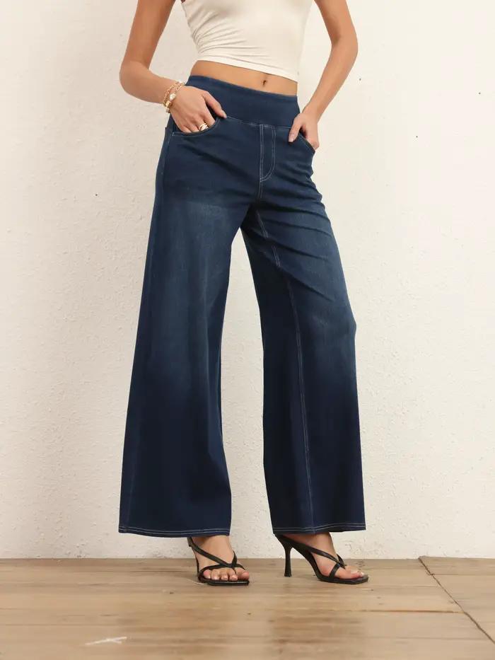 Jean droit taille haute Shascullfites pour femme