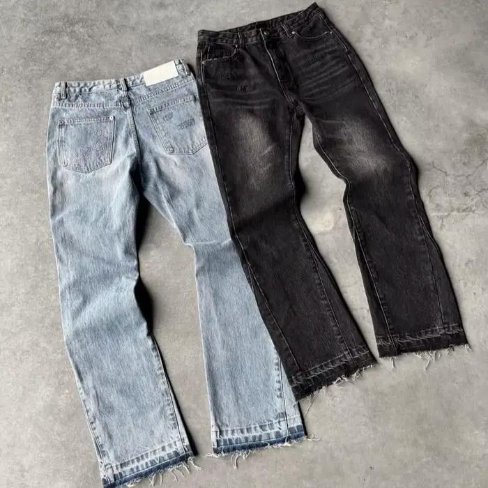 Jean slim tendance rétro américaine Y2K pour hommes et femmes